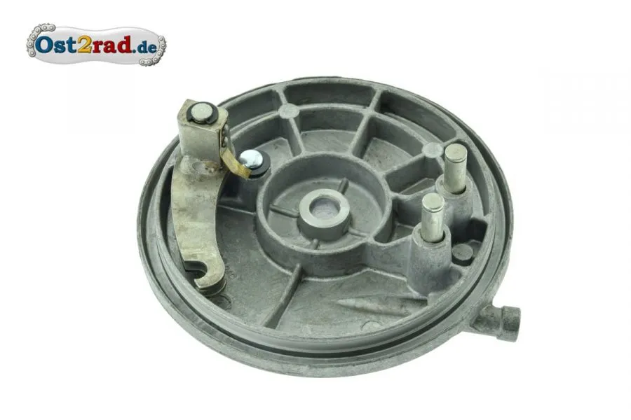 Bremsankerplatte hinten SIMSON Vogelserie Bremszug innen Alu natur teilmontiert - Originalteil Bremsankerplatte hinten SIMSON Vogelserie Bremszug innen Alu natur teilmontiert - Originalteil