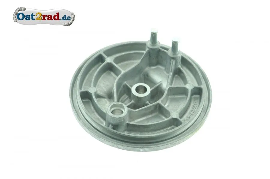 Bremsschild vorn natur mit Bolzen Simson SRA25 SRA50 MSA50 Bremsschild vorn natur mit Bolzen Simson SRA25 SRA50 MSA50