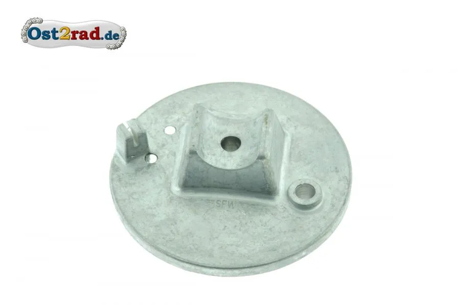 Bremsschild vorn natur mit Bolzen Simson SRA25 SRA50 MSA50 Bremsschild vorn natur mit Bolzen Simson SRA25 SRA50 MSA50
