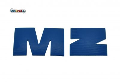 Buchstabe M und Z BLAU