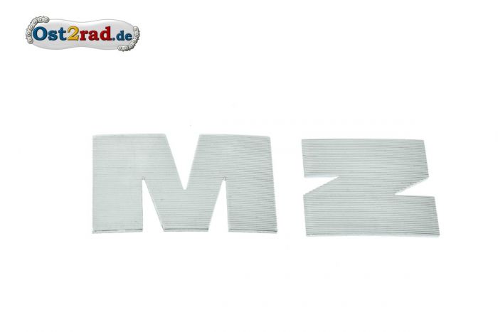 Buchstabe M und Z, Alu silber