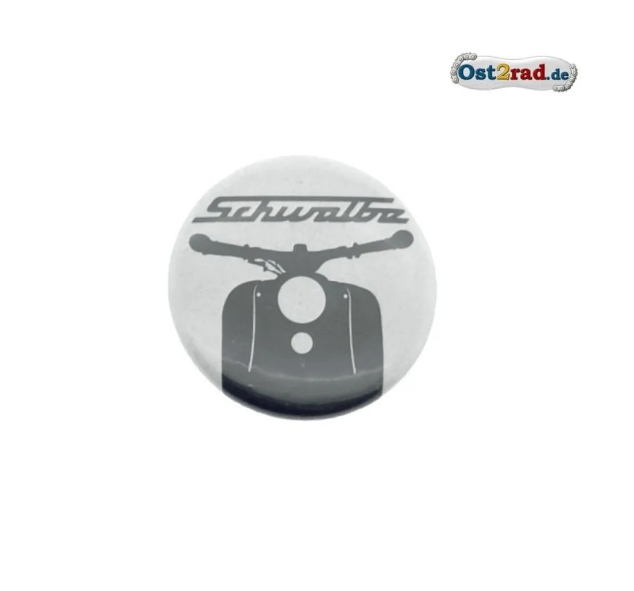 Blechbutton rund 25mm Schwalbe Frontmotiv