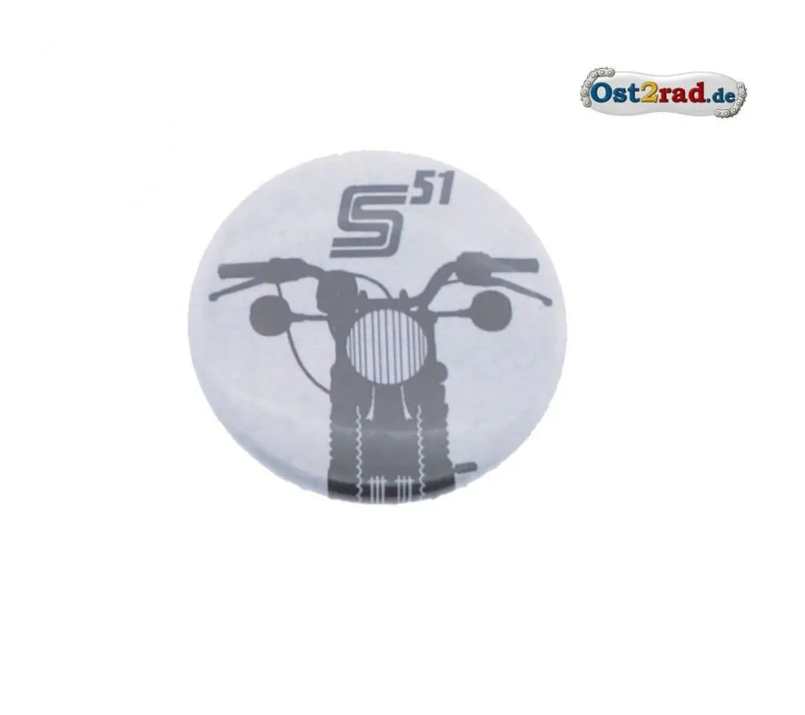 Blechbutton rund 25mm SIMSON S51 Frontmotiv Blechbutton rund 25mm SIMSON S51 Frontmotiv