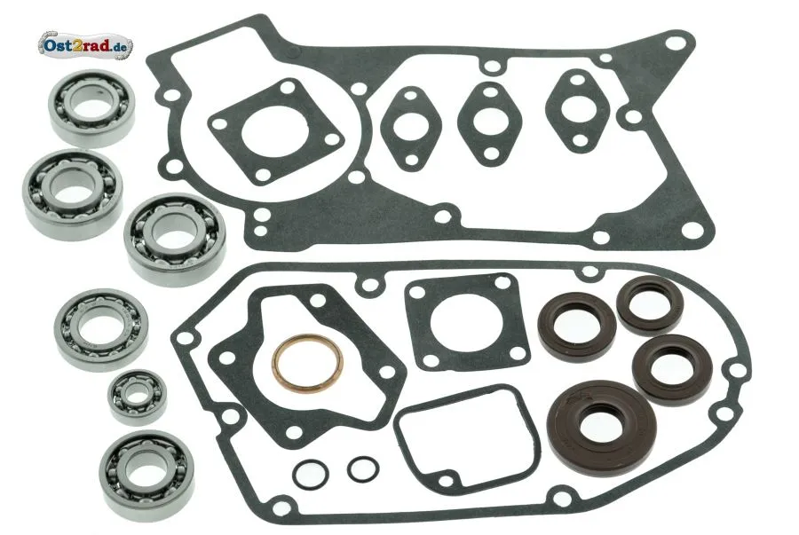 Dichtung und Lagersatz für SIMSON SR50, S51, KR51/2, Werkstattqualität FKM braun Dichtung und Lagersatz für SIMSON SR50, S51, KR51/2, Werkstattqualität FKM braun