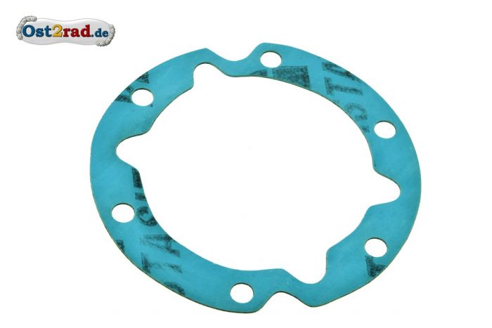 Dichtung für Dichtkappe unter Lichtmaschine Kurbelgehäuse für MZ 4-Gang ETS TS ES 175, 250, Plastasit blau