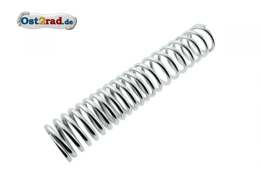 Druckfeder Federbein vorn für MZ ES 125 150, verchromt progressiv Druckfeder Federbein vorn für MZ ES 125 150, verchromt progressiv