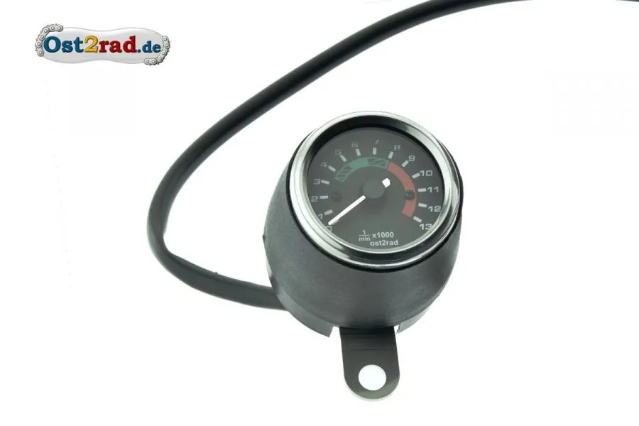 Elektronischer Drehzahlmesser 60mm für Simson S50 S51 mit 12V Vape Chrom Elektronischer Drehzahlmesser 60mm für Simson S50 S51 mit 12V Vape Chrom
