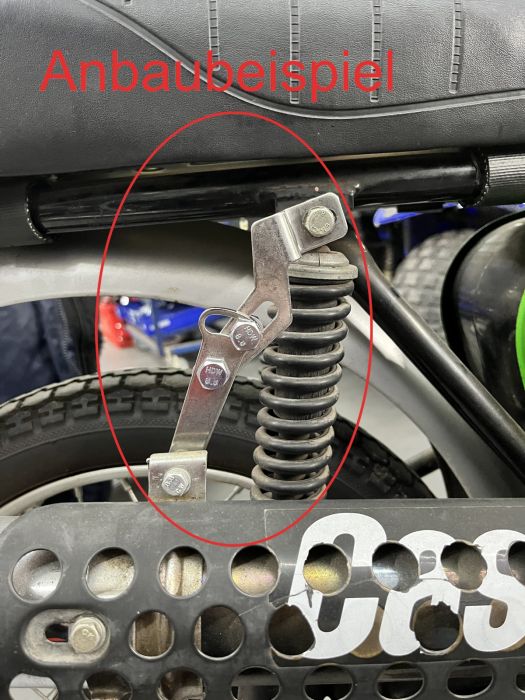 Auspuffhalter S51E verstellbar, für Simson Enduro