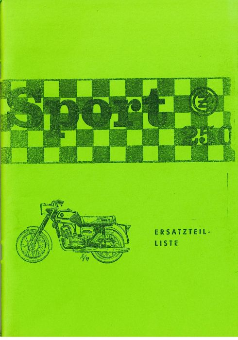 Ersatzteilkatalog CZ 250 Typ 471 deutsch