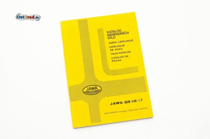 Ersatzteilkatalog JAWA 350 Typ 638 in 4 Sprachen