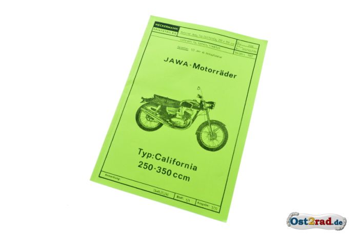 Ersatzteilkatalog JAWA California deutsch