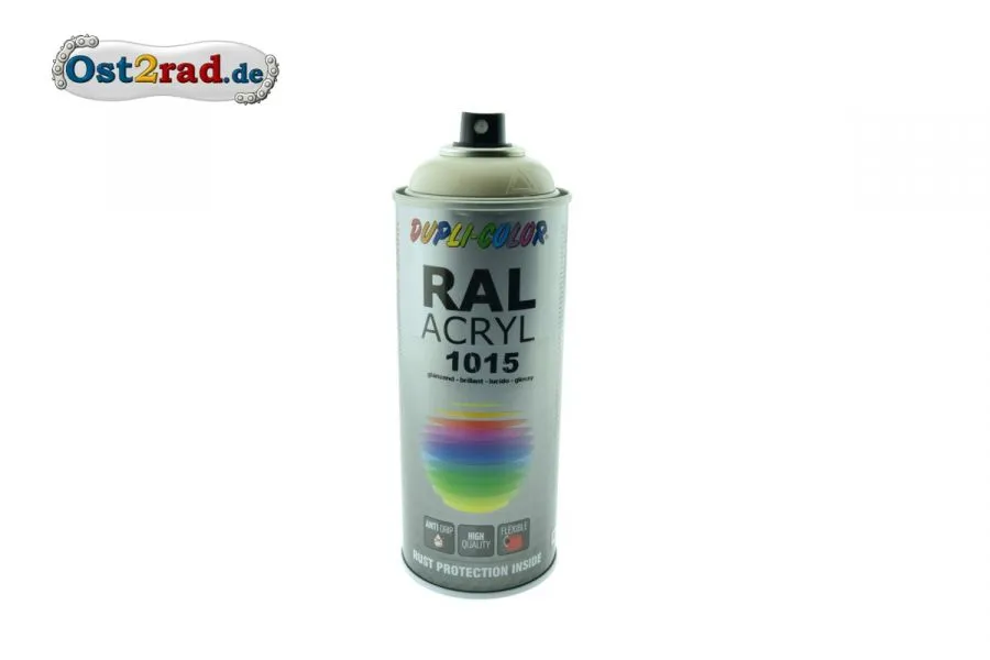 Farbspray ACRYL ähnlich HELLELFENBEIN für Simson AWO, glänzend Farbspray ACRYL ähnlich HELLELFENBEIN für Simson AWO, glänzend
