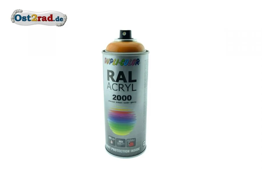 Farbspray ACRYL ähnlich SAHARABRAUN II für Simson Schwalbe Duo, glänzend Farbspray ACRYL ähnlich SAHARABRAUN II für Simson Schwalbe Duo, glänzend