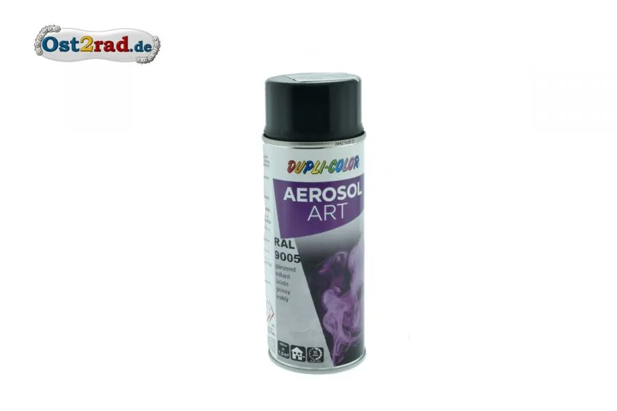 Farbspray ACRYL tiefschwarz RAL 9005, glänzend Farbspray ACRYL tiefschwarz RAL 9005, glänzend