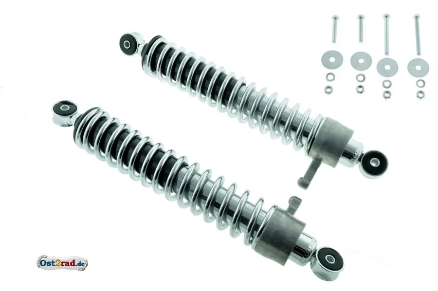 Tuning Federbein Paar für SIMSON S51 S50 Höherlegung mit Verstellhebel Tuning Federbein Paar für SIMSON S51 S50 Höherlegung mit Verstellhebel