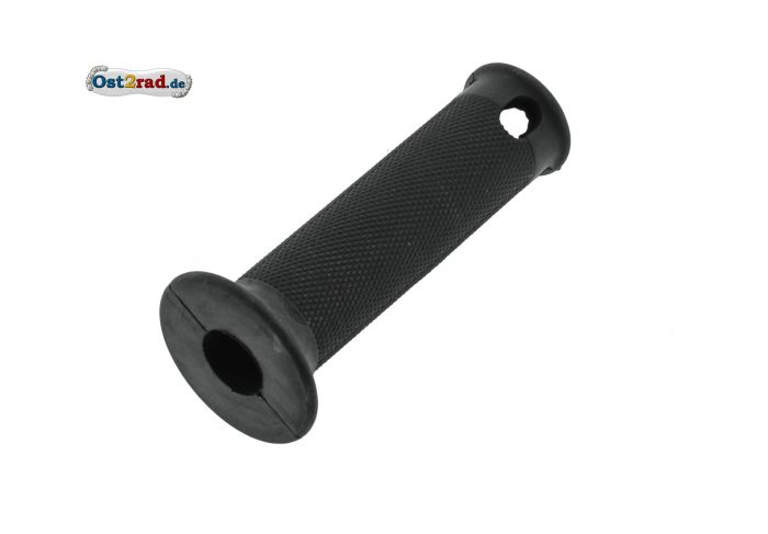 Lenkergriffgummi, Festgriff LINKS MIT LOCH KR SR4- Rändelprofil schwarz, Plastasit