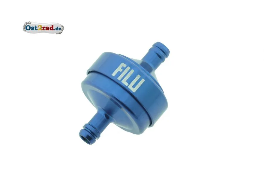 FILU Leitungsfilter Alu BLAU für Benzinschlauch 5mm FILU Leitungsfilter Alu BLAU für Benzinschlauch 5mm