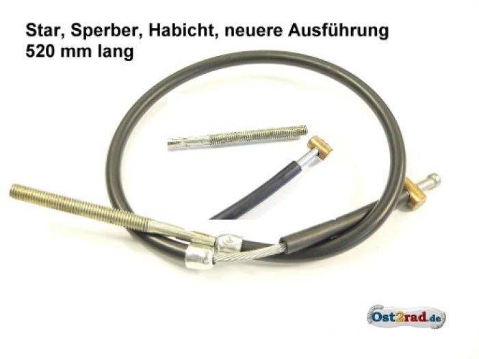 Bowdenzug, Fußbremse SIMSON schwarz Bremszug
