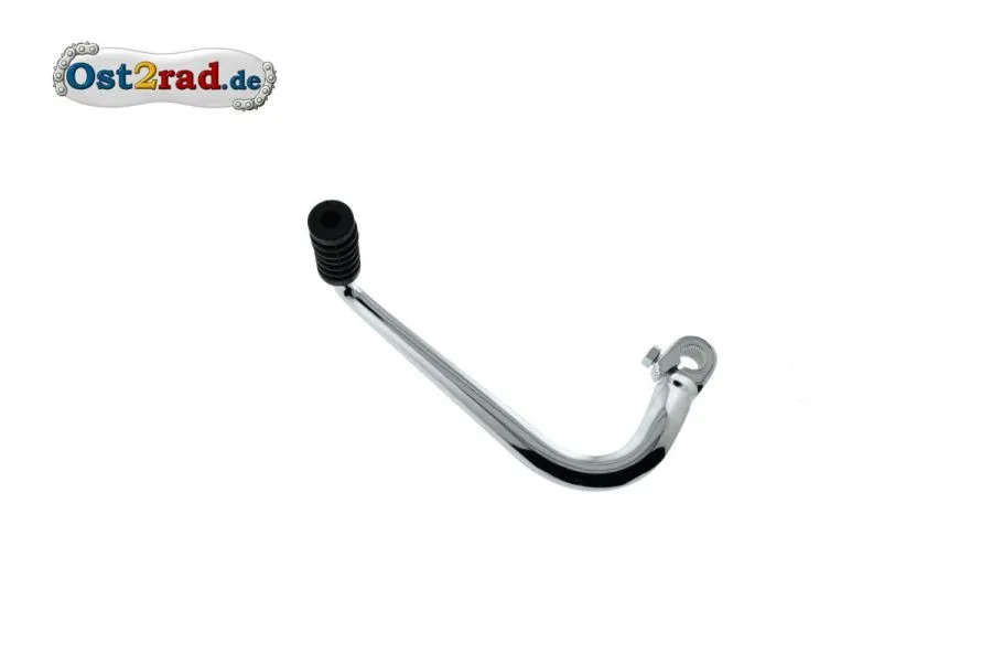 Kickstarterhebel verchromt für SIMSON S51 KR51 mit Gummi, Starr Kickstarterhebel verchromt für SIMSON S51 KR51 mit Gummi, Starr