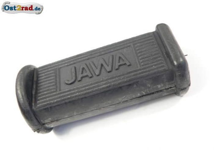 Fußrastengummi JAWA oval mit Jawa Aufschrift