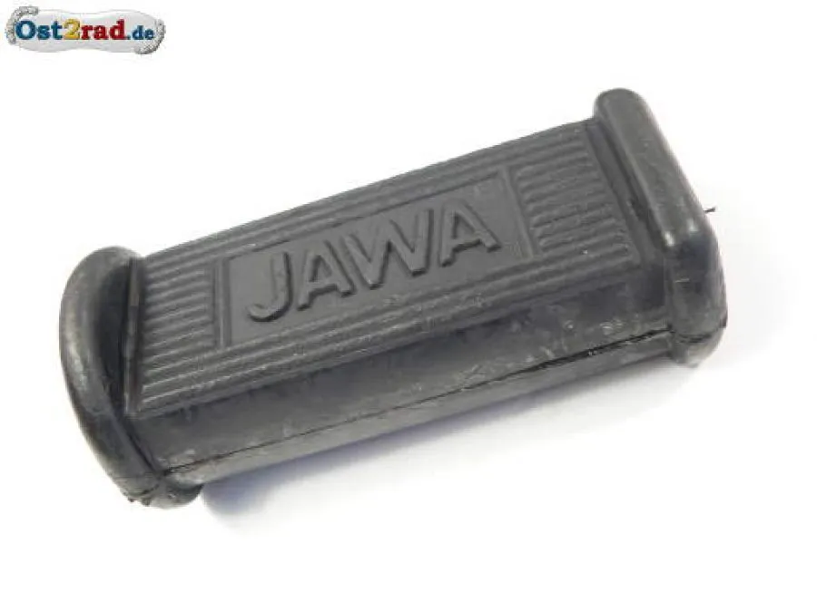 Fußrastengummi JAWA oval mit Jawa Aufschrift