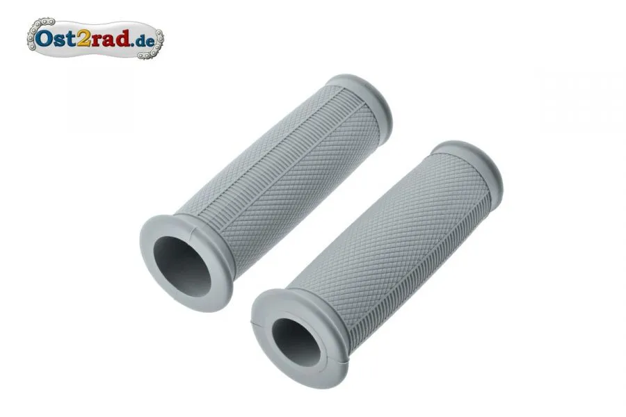 Griffgummis ballig GRAU für MZ RT125 ES 125 150 175 250 1.Qualität