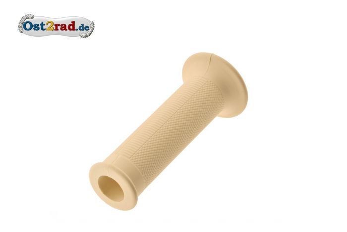 Lenkergriffgummi, Festgriff LINKS OHNE LOCH KR SR4- Rändelprofil beige