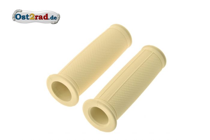 Lenkergriffgummi - Set für SIMSON SR1 SR2 KR50 Spatz ballig, creme