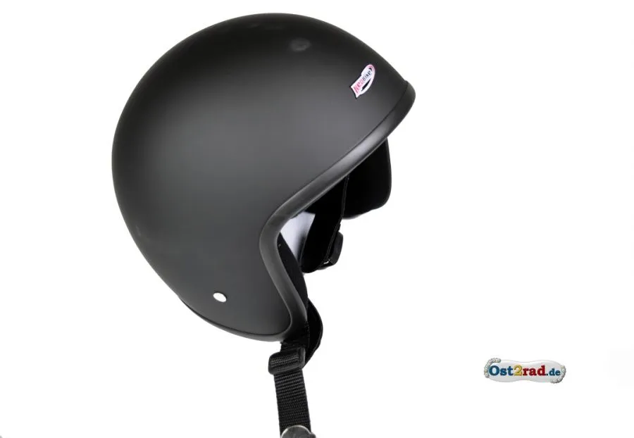 Helm Youngtimer Halbschale schwarz Helm Youngtimer Halbschale schwarz