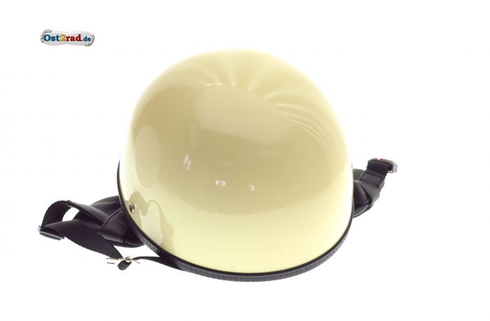 Brille für DDR Moped Weiß Größe  L Oldtimer Helm Simson AWO Halbschale 