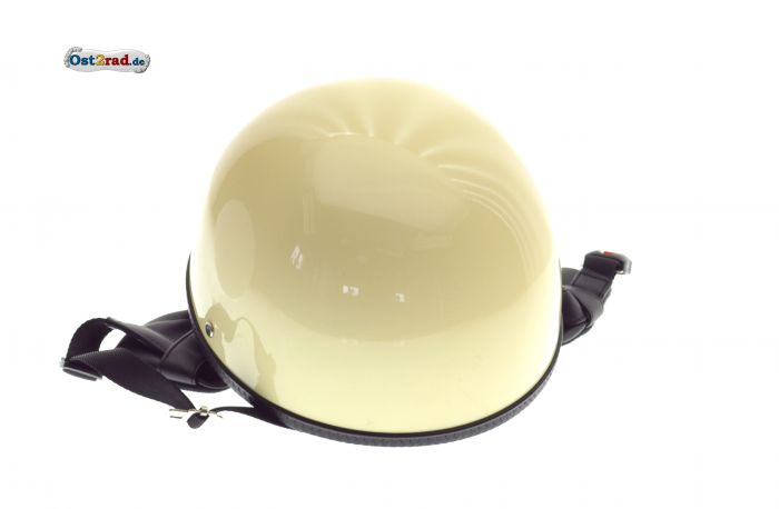 Oldtimerhelm mit Brille passend für MZ JAWA SIMSON AWO Halbschale - Leder schwarz