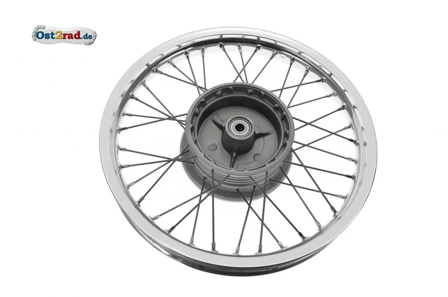 Speichenrad ES 125 150 hinten Alu - Edelstahl komplett Speichenrad ES 125 150 hinten Alu - Edelstahl komplett