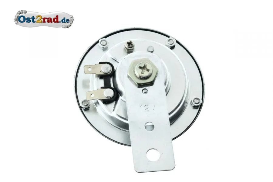 Hupe chrom für MZ AWO IWL JAWA 12V 90mm, Oldtimer