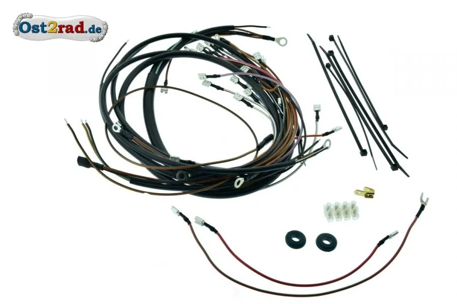 Kabelbaumset Simson KR51/2 mit Schaltplan - deutsche Produktion Kabelbaumset Simson KR51/2 mit Schaltplan - deutsche Produktion