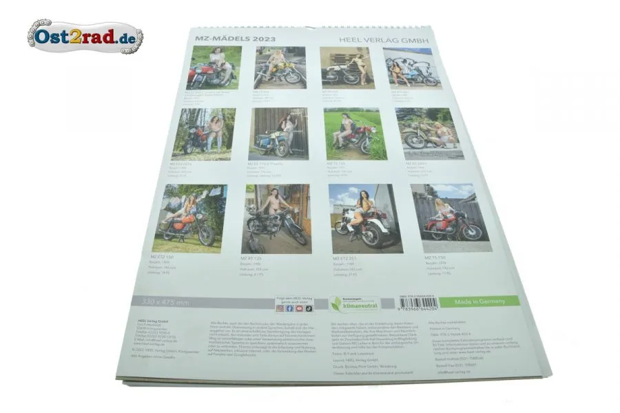 Kalender MZ-Mädels 2023 Kalender MZ-Mädels 2023