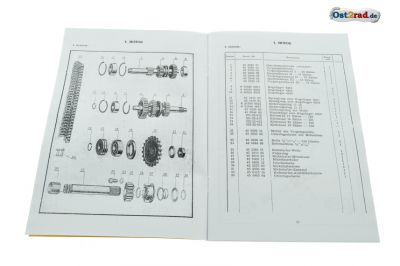 Ersatzteilkatalog Jawa 125 150 Typ 351 352 deutsch
