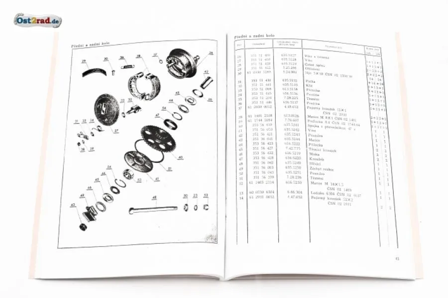 Ersatzteilkatalog JAWA 125 175 Typ 355 356 deutsch