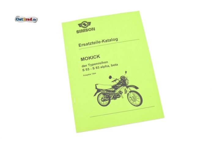 Ersatzteilkatalog SIMSON S53 S83 alpha beta Ausgabe 1994