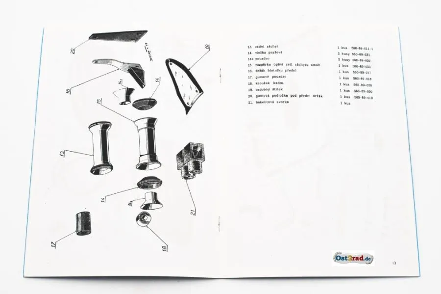 Ersatzteilkatalog Velorex 560 tschechisch Ersatzteilkatalog Velorex 560 tschechisch
