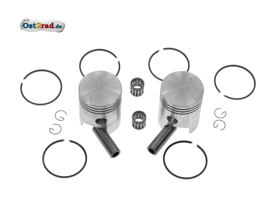 Kolbenset inkl. Nadellager JAWA 638, 639, 640 Größe 58,00mm Kolbenset inkl. Nadellager JAWA 638, 639, 640 Größe 58,00mm