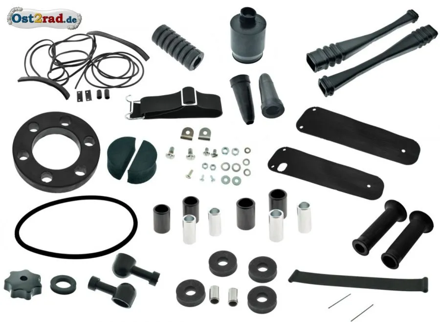 Komplett SET Gummiteile für Simson Schwalbe KR51-2 Komplett SET Gummiteile für Simson Schwalbe KR51-2