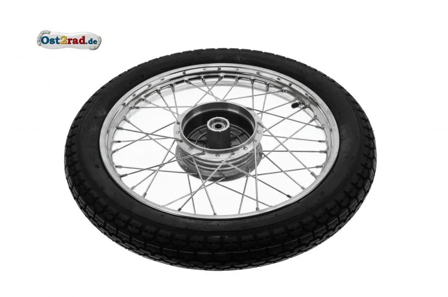 Komplettrad für SIMSON mit Reifen, Chrom Komplettrad für SIMSON mit Reifen, Chrom