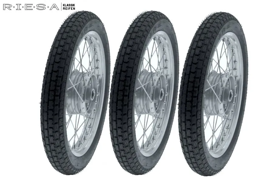 3x Kompletträder Klassikprofil RIESA für Simson DUO, Alu-Edelstahl 3x Kompletträder Klassikprofil RIESA für Simson DUO, Alu-Edelstahl