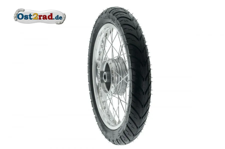 Komplettrad SPORT für SIMSON Alu-Chrom PneuRubber, S50, S51, Vogelserie, VORN Komplettrad SPORT für SIMSON Alu-Chrom PneuRubber, S50, S51, Vogelserie, VORN