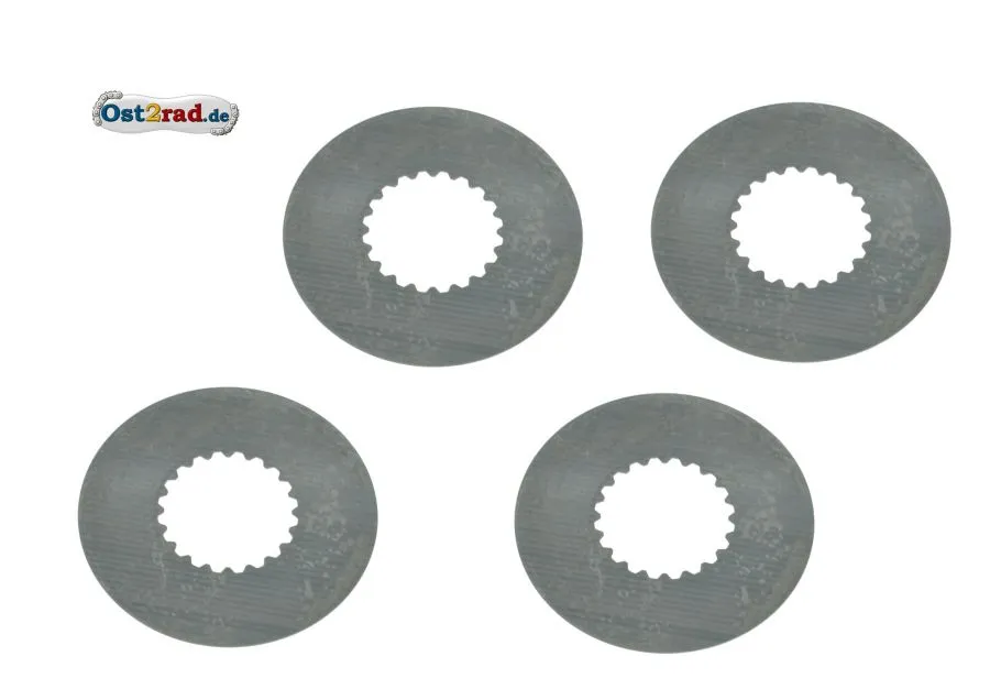 SET 4x Kupplungslamelle Stahl verstärkte Kupplung für SIMSON S51 KR51/2 SR50 0,6mm