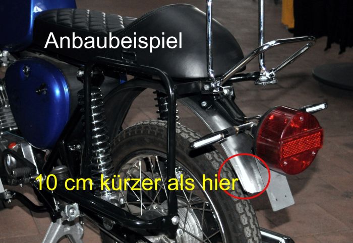 Racing-Schutzblech KLEIN, hinten für Simson S50 S51 von MZ - ETZ