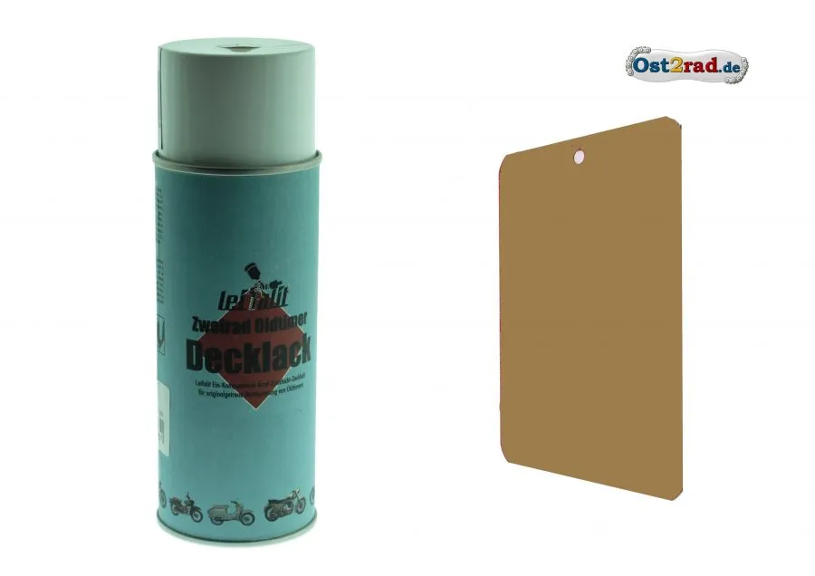 Spraydose, Decklack SIMSON SR2 SR2E Leifalit 400ml, Olivbraun/Beige