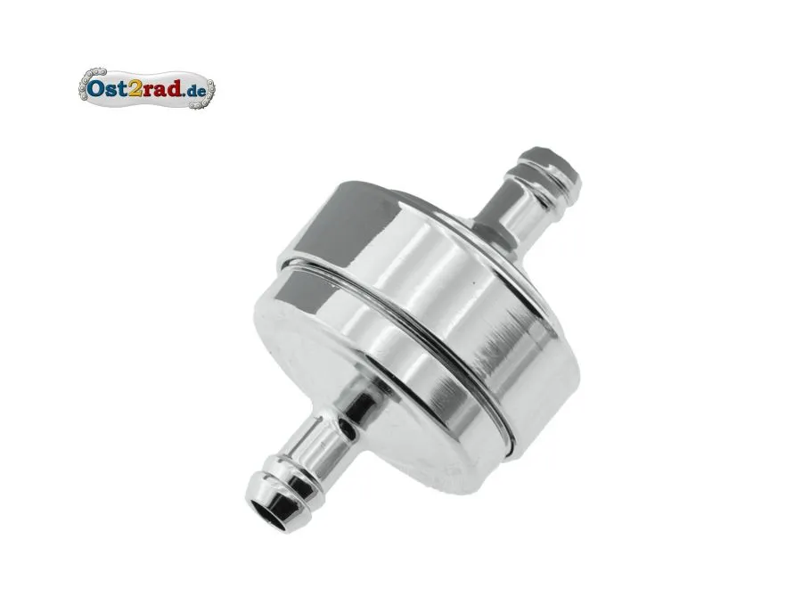 FILU Leitungsfilter Alu CHROM für Benzinschlauch 5mm FILU Leitungsfilter Alu CHROM für Benzinschlauch 5mm