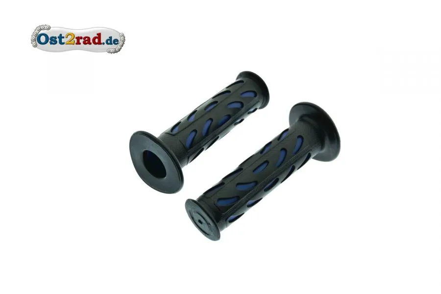 Lenkergriffe blau-schwarz