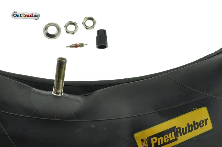 Schlauch 3,50 x 16 Zoll für MZ Jawa, PneuRubber - Kautschuk TR4 Schlauch 3,50 x 16 Zoll für MZ Jawa, PneuRubber - Kautschuk TR4